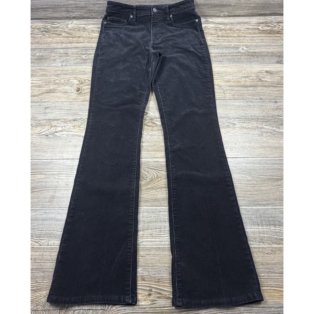 Lands' End Corduroy Pants Women 6T (30x34) Mid Rise Bootcut Dark Academia Casual